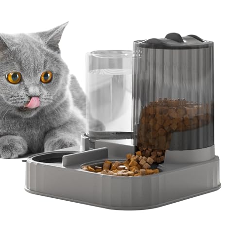 Automatischer Katzenfutterautomat,Futterspender Groß Für Haustiere | Katzenfutterautomat Mit Wassertank,Für Kleine Und Mittelgroße Hunde Katzen Haus Wohnung von Filvczt