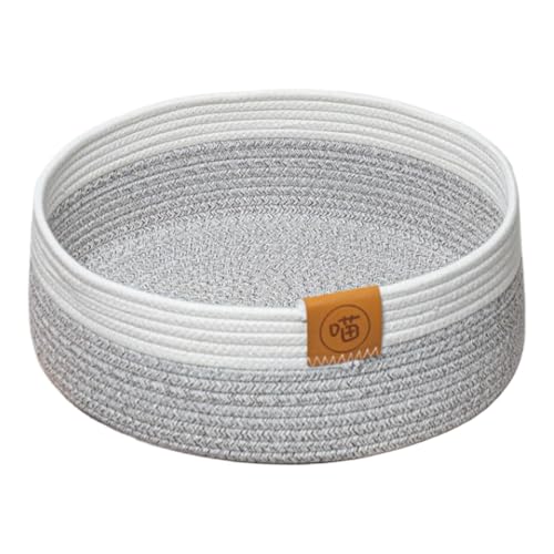 Filvczt Haustier-Baumwollseilnest, Katzenkorbbett, schlafendes Kratznest, einfach zu reinigen, langlebig, 40 cm zum Schlafen von Haustieren Filvczt Haustier-Baumwollseilnest, Katzenkorbbett, schlafendes Kratznest, einfach zu reinigen, langlebig, 40 cm zum Schlafen von Haustieren von Filvczt