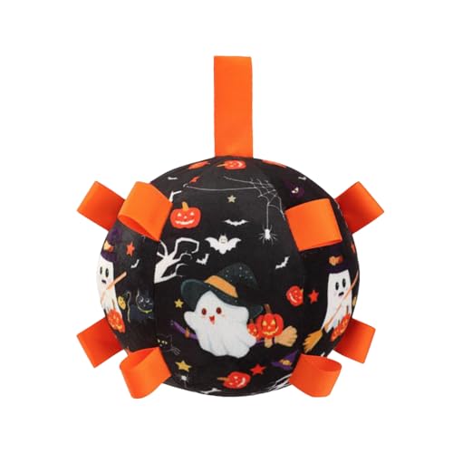 Filvczt Hundebälle | Halloween Interaktiver Fußball Für Haustiere | Mit Glockenton Interaktives Hundespielzeug Für Apportieren Jagt Training Bewegung Indoor Outdoor Spiel von Filvczt