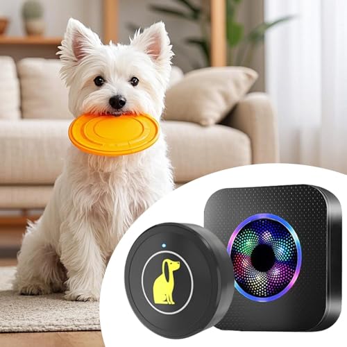 Filvczt Hundeklingel,Drahtlose Hundeklingel Für Gesamtes Haus - Trainingshilfe Wasserdicht 5 Lautstärkestufen Für Garten Wohnung Haus Mit Außenbereich von Filvczt