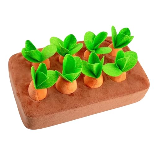 Filvczt Karotten-Plüschtier, Karotten-Schnüffelmatte, Haustier-Schnüffelteppich, leicht zu reinigen, langlebig, 22,5–28,5 x 17 x 6 cm, für aggressive Kauer, Hunde Filvczt Karotten-Plüschtier, Karotten-Schnüffelmatte, Haustier-Schnüffelteppich, leicht zu reinigen, langlebig, 22,5–28,5 x 17 x 6 cm, für aggressive Kauer, Hunde von Filvczt