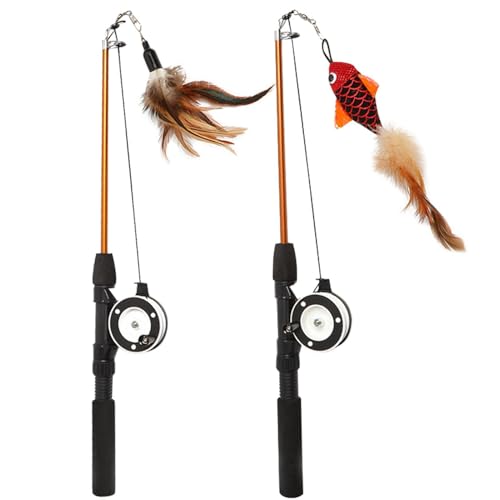 Filvczt Katzenspielzeug für Kätzchen, Stab mit Feder, einfach zu bedienen, langlebig, 68 x 100 cm, für Kätzchen, Haustiere Filvczt Katzenspielzeug für Kätzchen, Stab mit Feder, einfach zu bedienen, langlebig, 68 x 100 cm, für Kätzchen, Haustiere von Filvczt