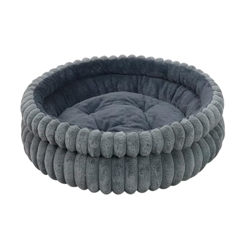 Filvczt Luxus -Donut -Hundebett Mit Beruhigendem Komfortmaterial, 50X18cm, Runde Hundebetten, Beruhigendes Haustierkissen, Waschbarer Und Abnehmbar von Filvczt