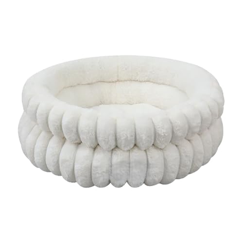Filvczt Luxus -Donut -Hundebett Mit Beruhigendem Komfortmaterial, 50X18cm, Runde Hundebetten, Beruhigendes Haustierkissen, Waschbarer Und Abnehmbar von Filvczt