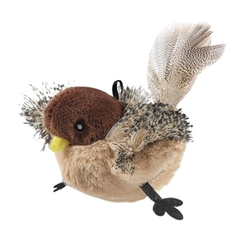 Filvczt Zwitscherndes Vogelspielzeug, Spielzeug für Kätzchenvögel, interaktives Vogelklappenspielzeug, einfache Verwendung, einfache Reinigung, 21 x 16 x 9 cm/15 x 9 x 13 cm für Hauskatzen Filvczt Zwitscherndes Vogelspielzeug, Spielzeug für Kätzchenvögel, interaktives Vogelklappenspielzeug, einfache Verwendung, einfache Reinigung, 21 x 16 x 9 cm/15 x 9 x 13 cm für Hauskatzen von Filvczt