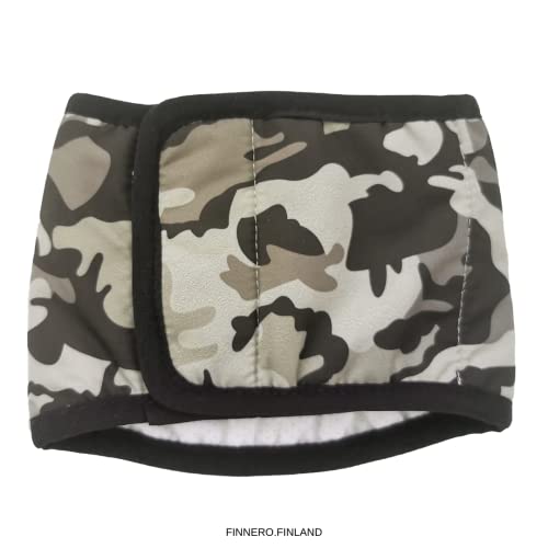 FINNERO JustinCase Bauchband für männliche Hunde (CAMO, XXXS (Mini)) von FinNero