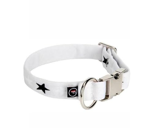 FINNERO Weiches Bambino-Halsband für Welpen, kleine Hunde und Katzen (2 cm breit, Harmony Grey) von FinNero