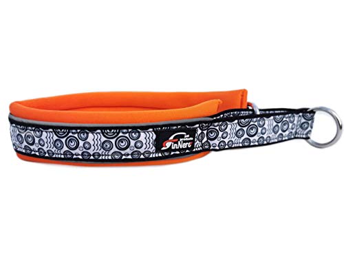 FinNero Pet Products, Finnland - Ocean Sport Hundehalsband aus weichem Neopren (3 (40-50 cm), orange) von FinNero