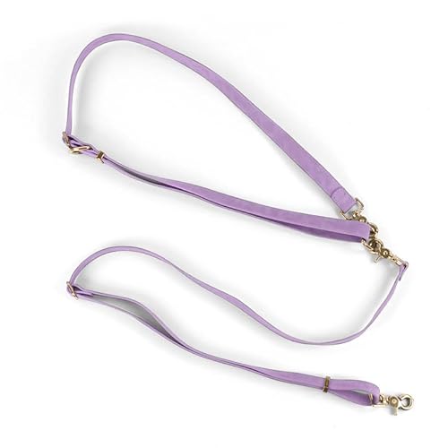 Fine Paws® Freihandleine mit Halsband - Hands Free Leash (in verschiedenen Größen) Hundeleine mit Halsband und extra Handschlaufe im Set (aus veganem Leder) von Fine Paws