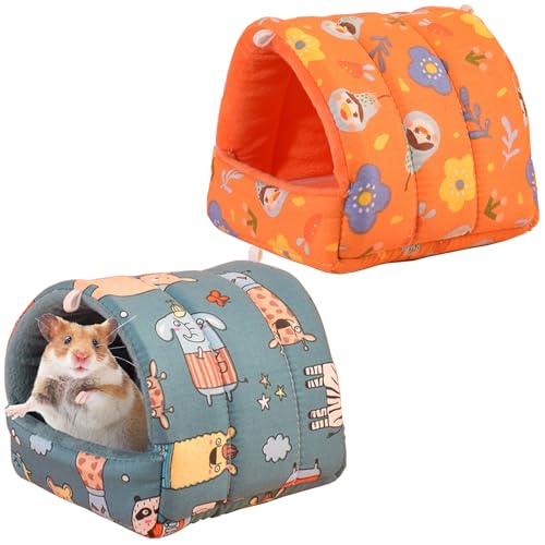 Fine jade2 2 Stück Gemütliches Hamsterhaus Meerschweinchenversteck Chinchilla Kleines Haustierbett für Zwergkaninchen, Chinchillas, Hamster, Igel, Frettchen, Bartagamen und Ratten Fine jade2 2 Stück Gemütliches Hamsterhaus Meerschweinchenversteck Chinchilla Kleines Haustierbett für Zwergkaninchen, Chinchillas, Hamster, Igel, Frettchen, Bartagamen und Ratten von Fine jade2