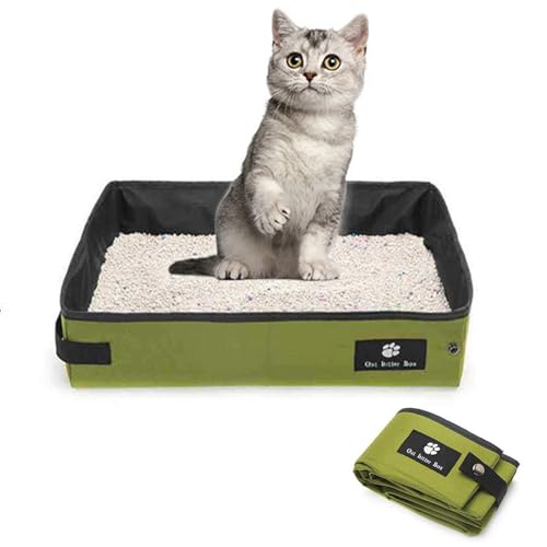 Fine jade2 Katzentoilette Tragbare Reise Faltbar Katzentoilette Wasserdicht und Atmungsaktiv für Kitten,Wasserdicht,Leicht zu Reinigen,für Innen,Außen und Auto,45 * 35 cm Fine jade2 Katzentoilette Tragbare Reise Faltbar Katzentoilette Wasserdicht und Atmungsaktiv für Kitten,Wasserdicht,Leicht zu Reinigen,für Innen,Außen und Auto,45 * 35 cm von Fine jade2