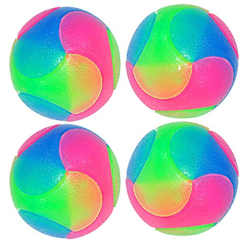 FineInno 4 Stück Große Blinkender Ball Hundespielzeug Ball Hundeball Leuchtend Glow Ball Hundespielball Ball Spielzeug für Golden Retriever, Labrador, große Hunde FineInno 4 Stück Große Blinkender Ball Hundespielzeug Ball Hundeball Leuchtend Glow Ball Hundespielball Ball Spielzeug für Golden Retriever, Labrador, große Hunde von FineInno