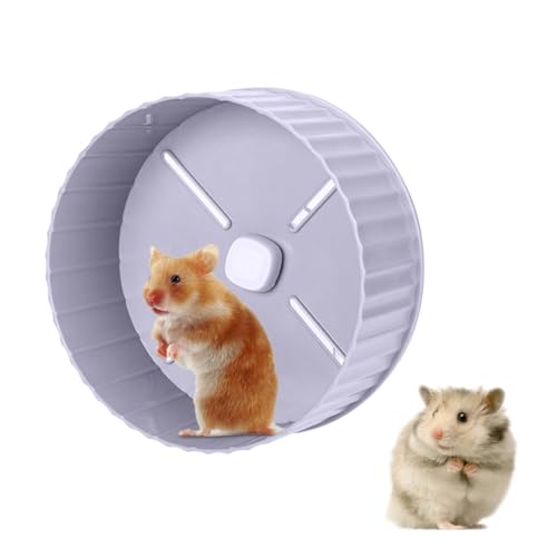 FineInno 6.7in Leise Hamster Rad - Silent Laufräder für Zwerghamster, Chinchilla, Mäuse & mehr - Grau von FineInno