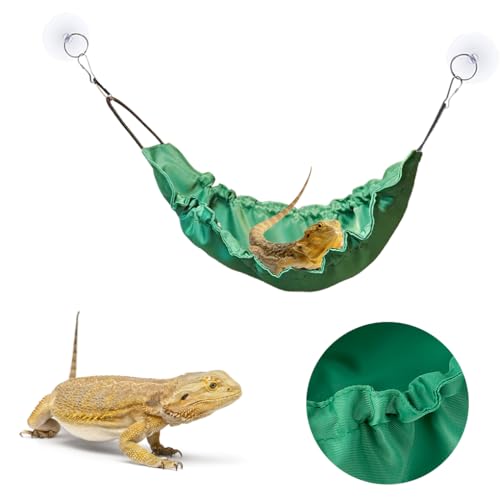 FineInno Reptilien Eidechse Hängematte, Bartagamen-Hängematte Reptile Hammock Bartagamen Zubehör für Anoles Drachen, Leguane, Eidechsen, Schlangen, Geckos von FineInno