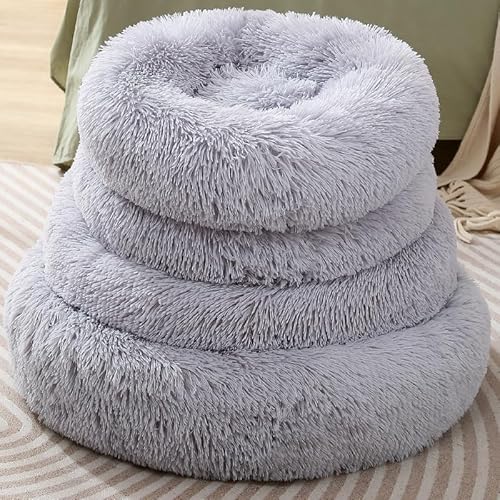 Katzenbett, Hundebett, Donut-Komfort, Haustierbett, kleines Welpenkissen, niedliches Katzenbett, rundes Katzenbett, geeignet für 5 kg Katzenbett, Hundebett, Donut-Komfort, Haustierbett, kleines Welpenkissen, niedliches Katzenbett, rundes Katzenbett, geeignet für 5 kg von Finenohoory