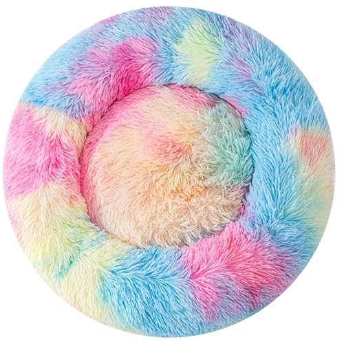 Katzenbetten für den Innenbereich, Katzenbett, Donut-Hundebett, kleines Haustierbett, kleines Hundebett, beruhigendes Hundebett, warmes Katzenbett, Katzenbett, flauschiges Donut-Hundebett bis zu 3,2 Katzenbetten für den Innenbereich, Katzenbett, Donut-Hundebett, kleines Haustierbett, kleines Hundebett, beruhigendes Hundebett, warmes Katzenbett, Katzenbett, flauschiges Donut-Hundebett bis zu 3,2 von Finenohoory