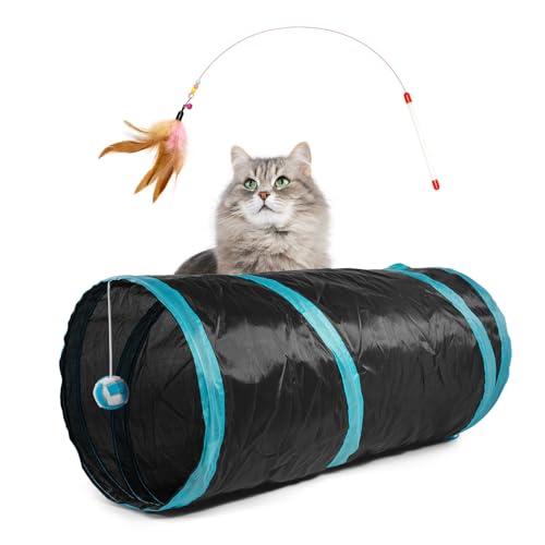 Katzentunnel-Spielzeug, Kaninchentunnel, Kaninchenspielzeug, Kätzchen, Katzentunnel für Innen- und Außenbereich, faltbares Tunnelspielzeug für Kätzchen, Kaninchen, Hamster, kleine Hunde Katzentunnel-Spielzeug, Kaninchentunnel, Kaninchenspielzeug, Kätzchen, Katzentunnel für Innen- und Außenbereich, faltbares Tunnelspielzeug für Kätzchen, Kaninchen, Hamster, kleine Hunde von Finenohoory