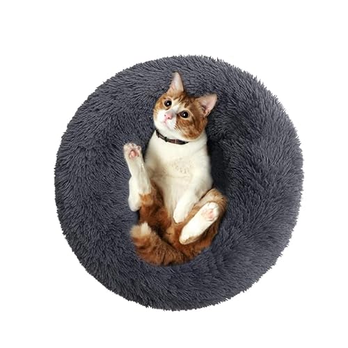 Rundes flauschiges Hundebett, flauschiges Katzenbett, Donut-Hundebett, kleines Haustierbett, beruhigendes Donut-Bett, rundes Welpenbett, flauschiges Katzenbett, beruhigendes Haustierbett, Katzenbett, von Finenohoory