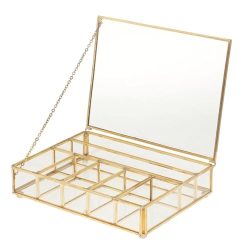 Glas-Terrarium-Box für Sukkulenten – Elegantes Dekor, 25 x 5 cm von Finlon