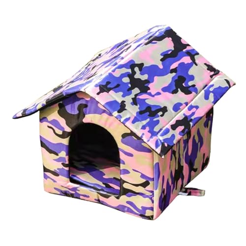 tliches Haus und Bett im Freien – für Ktzchen und kleine Hunde – Rückzugsort im Innenhof – 45 cm x 40 cm x 45 cm von Finlon