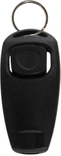 Finnacle - 2 Stück 2-in-1 Hundetrainer Clicker & Flöte - Mit Silberring - Schwarz von Finnacle