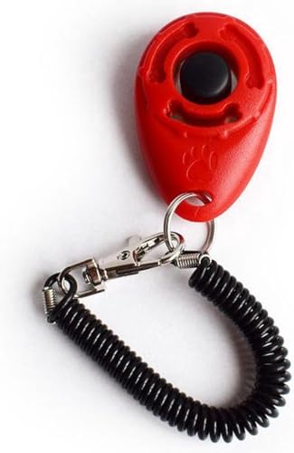 Finnacle - Click Clicking-Hundetraining Hunde-Training-Mit-Befestigung - Rot von Finnacle