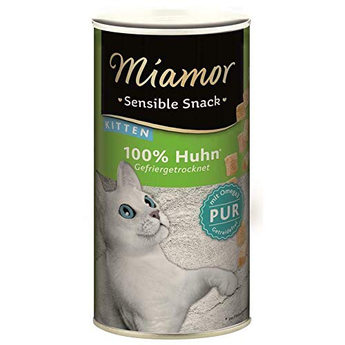 miamor Sensible Snack Kitten mit Huhn Pur | 3er Pack | 3 x 30 g | Ergänzungsfuttermittel für Kitten | Kann dabei helfen Katzen zu belohnen | 100% Huhn Pur | Ohne jegliche Zusätze von Finnern -Miamor -