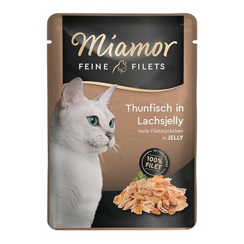 Miamor Feine Filets Thunfisch in Lachsjelly 100g von Finnern Miamor