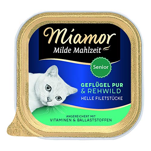 Miamor Milde Mahlzeit, Senior Geflügel Pur & Rehwild von Finnern