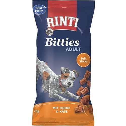 Rinti Extra Bitties Huhn & Käse 75 g (Menge: 16 je Bestelleinheit) von Finnern Rinti Snacks