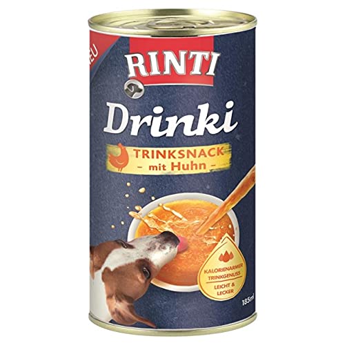 5X Drinki Huhn 185ml Trinksnack für Hund (11,84€/L) von Finnern- Rinti