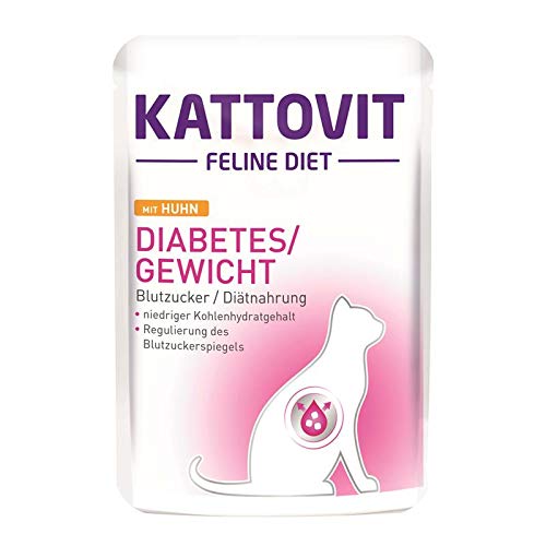 Finnern KATTOVIT Diabetes/Gewicht Huhn | 24x 85g Katzenfutter nass von Finnern