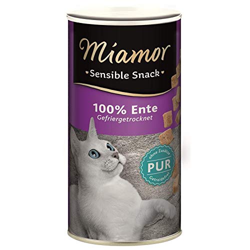 Finnern Miamor Snack Sensible Ente Pur | 12 x 30g Katzensnack von Finnern