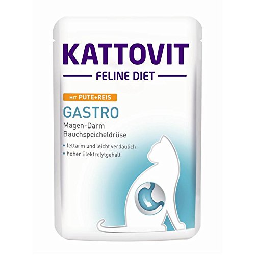 Kattovit | Feline Diet Gastro mit Pute + Reis | 24 x 85 g Kattovit | Feline Diet Gastro mit Pute + Reis | 24 x 85 g von Finnern