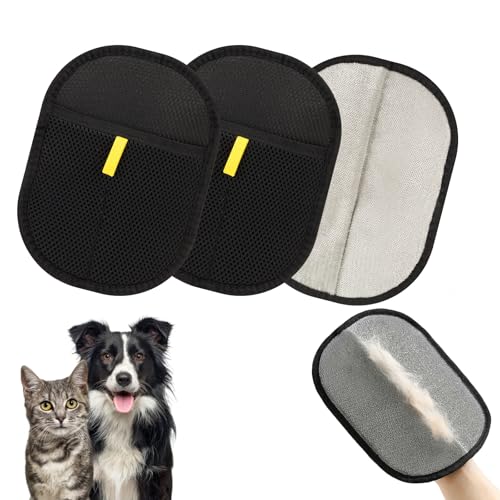 Fiohiros 2025 New 2 Stück Tierhaarentferner Handschuh, Doppelseitiger Pet Hair Remover Glove, Reusable Fell Magnet Handschuh für Hund Katze für Sofa Teppich Kleidung Fiohiros 2025 New 2 Stück Tierhaarentferner Handschuh, Doppelseitiger Pet Hair Remover Glove, Reusable Fell Magnet Handschuh für Hund Katze für Sofa Teppich Kleidung von Fiohiros