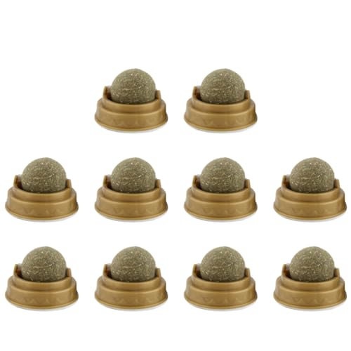 Fiorky 10 Stück Katzenminze-Bälle, drehbares Spielzeug zum Lecken von Leckereien for Katzen, Katzenspielzeug, aufklebbare Backenzähne, Energieball, entfernt Haarballen, fördert die Verdauung Fiorky 10 Stück Katzenminze-Bälle, drehbares Spielzeug zum Lecken von Leckereien for Katzen, Katzenspielzeug, aufklebbare Backenzähne, Energieball, entfernt Haarballen, fördert die Verdauung von Fiorky