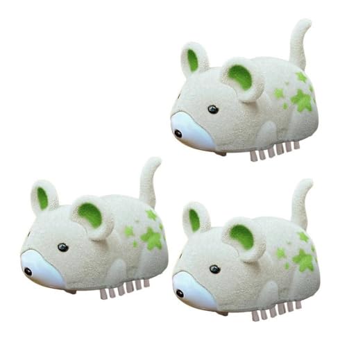 Fiorky 3PCS Interactive Cat Electric Hamster Cat Toy Maus Moving (Khaki) von Fiorky