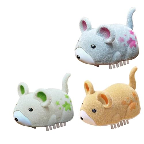Fiorky 3PCS Interactive Cat Electric Hamster Cat Toy Maus Moving (Multicoloror) von Fiorky