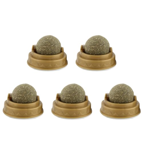Fiorky 5 Stück Katzenminze-Bälle, drehbares Spielzeug zum Lecken von Leckereien for Katzen, Katzenspielzeug, aufklebbare Backenzähne, Energieball, entfernt Haarballen, fördert die Verdauung Fiorky 5 Stück Katzenminze-Bälle, drehbares Spielzeug zum Lecken von Leckereien for Katzen, Katzenspielzeug, aufklebbare Backenzähne, Energieball, entfernt Haarballen, fördert die Verdauung von Fiorky