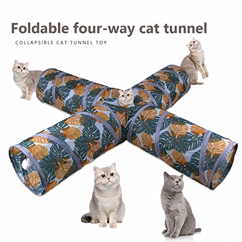 Fiorky Haustier-Katzentunnel, Spielzeug, faltbar, for Kätzchentraining, interaktiver Spaß, Kaninchen-Spieltunnel von Fiorky