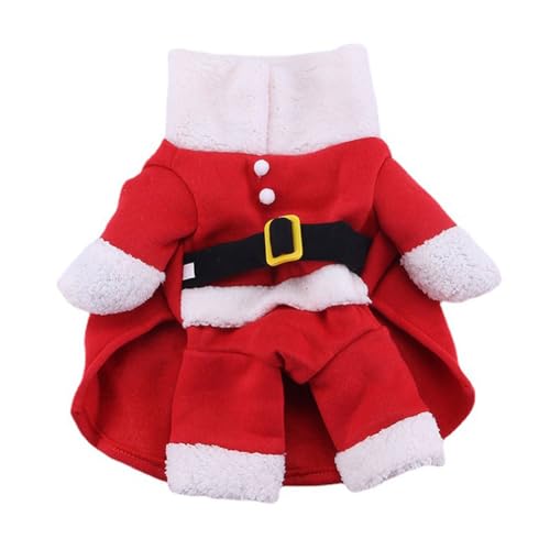 Fiorky Weihnachts-Haustier-Kleidung, Weihnachtsmann-Kleidung, Hunde-Weihnachtskostüm, Hunde-Weihnachtskleidung for Haustiere, Hunde, Katzen, Party, Neujahr, lustiges Cosplay von Fiorky
