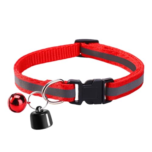 Pet mit einstellbarem Kragen Hunde Cat for Hunde Katzen (rot) von Fiorky