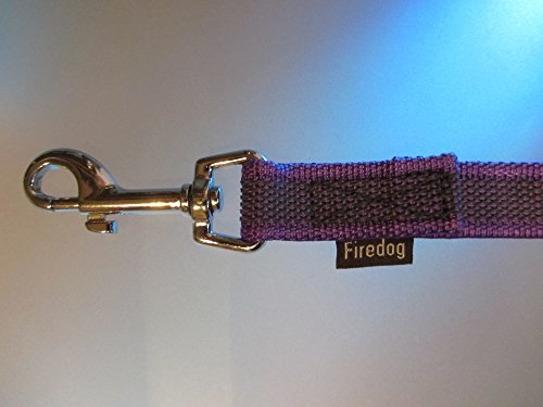 Firedog - Gummierte Leine 20 mm 1 m ohne Handschlaufe Violet von FIREDOG
