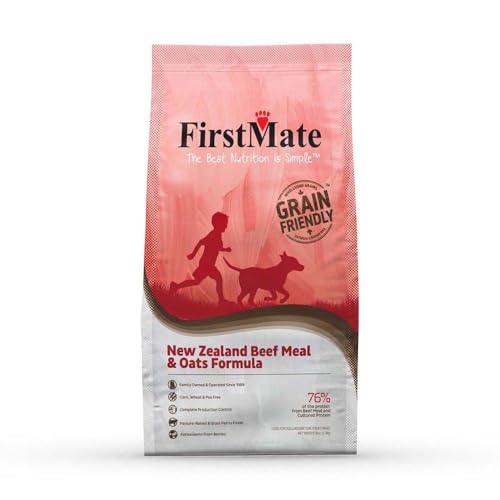 FirstMate, Neuseeländisches Trockenfutter für Hunde mit Rindfleisch und Hafer, getreidefreundlich, 2,3 l FirstMate, Neuseeländisches Trockenfutter für Hunde mit Rindfleisch und Hafer, getreidefreundlich, 2,3 l von FirstMate