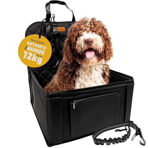 FIRSTPAW Hunde Autositz für Kleine bis Mittlere Hunde - Hundesitz Auto Rückbank und Vordersitz, Hochwertiger und wasserdichter Hundeautositz Schwarz Hundetransportbox Auto FIRSTPAW Hunde Autositz für Kleine bis Mittlere Hunde - Hundesitz Auto Rückbank und Vordersitz, Hochwertiger und wasserdichter Hundeautositz Schwarz Hundetransportbox Auto von FirstPaw