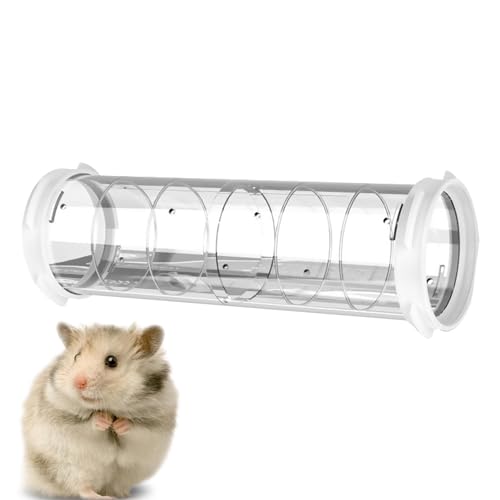 Durchsichtige Hamstertunnel - Haustierkäfig-Tunnel, transparentes Rohr, Spielplatztunnel,Multifunktionales, Robustes, praktisches Spielröhren-Übungsspielzeug für Kleintiere, Mäuse, Hamster Firulab von Firulab
