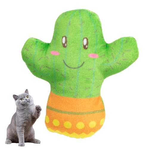 Firulab Beißspielzeug für Kätzchen - Plüsch-Katze-Kicker-Spielzeug in Cartoon-for - Stimulierendes Spielzeug für Katzen, Kauspielzeug für Kätzchen, Spielzeug zum Zahnen von Kätzchen, Katzenzubehör von Firulab