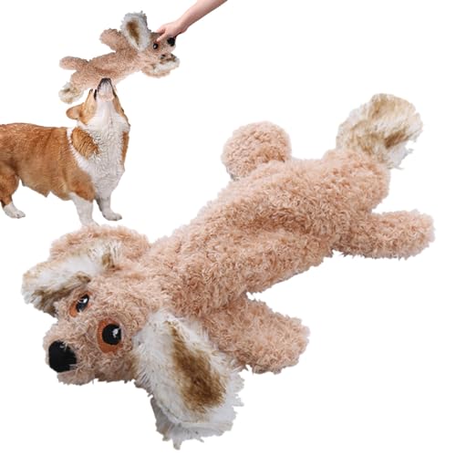 Firulab Haustier-Plüsch-Soundspielzeug | Hunde-Plüsch-Kauspielzeug mit Geräusch | Weiches und tragbares, quietschendes Hundekauspielzeug für Welpen und Katzen, Plüschhundespielzeug für kleine und von Firulab