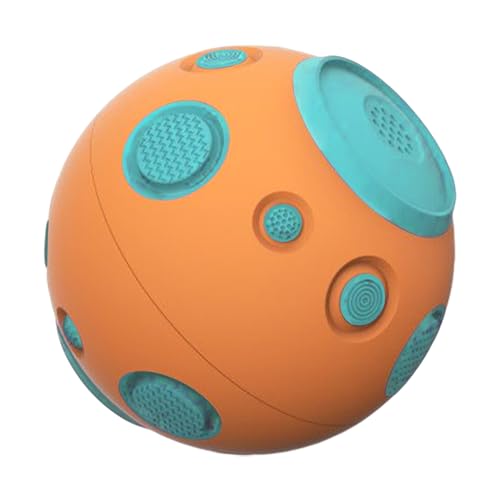 Firulab Hundespielzeugball, Welpenballspielzeug | Kauball für Welpen | Quietschspielzeug für Hunde, interaktiver Hundeball, Hundeball mit hohem Rückprall, Kauball für Welpen, Kauspielzeug für Hunde von Firulab