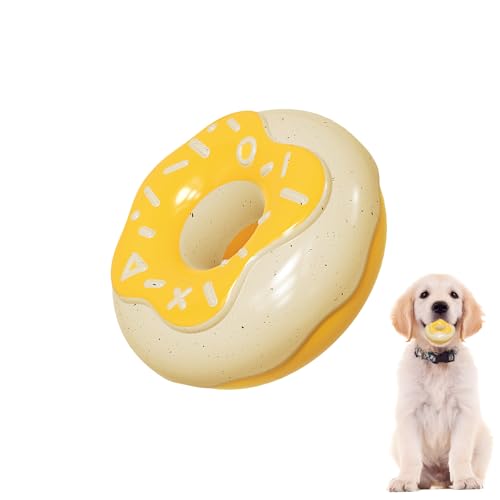 Firulab Kauspielzeug zum Zahnen, Donut-Hundespielzeug,Kauspielzeug für Welpen in Donut-Form | Kauspielzeug für Hunde in Donut-Form, Trainingsspielzeug für kleine und mittelgroße Haustiere, Welpen von Firulab